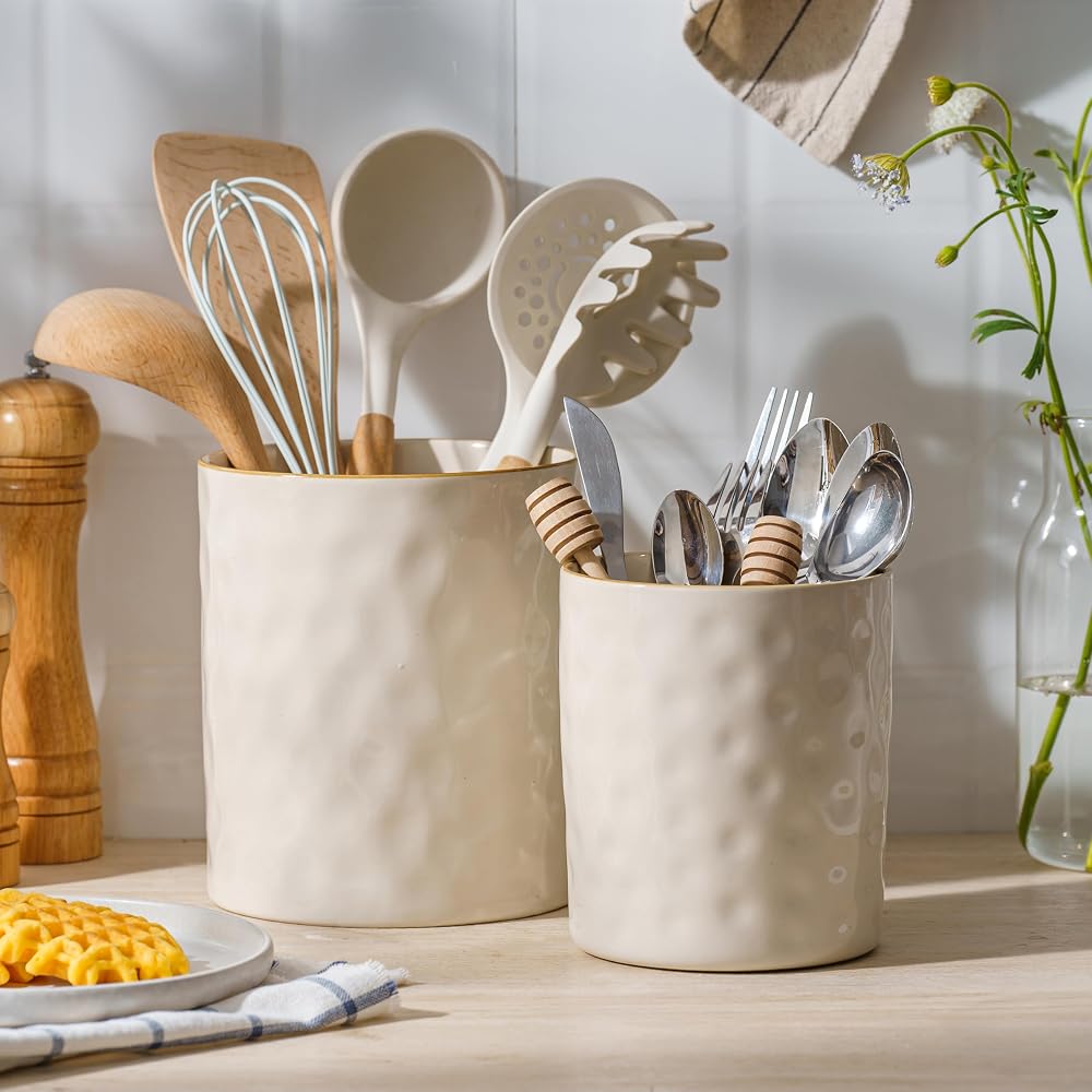 Ocean Utensil Holder Set, 7.2" + 5.8"